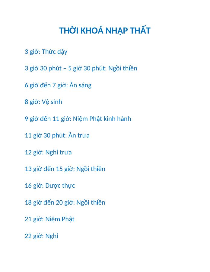 Bìa Thời Khóa Nhập Thất