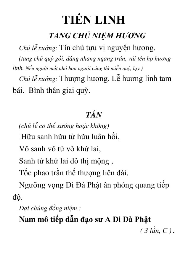Bìa Tiến Linh – Cúng Cơm – Khai Thị